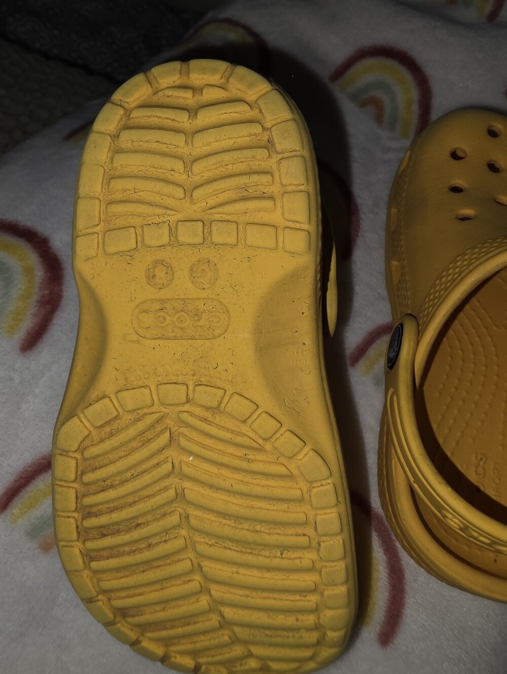 Yellow crocs Size 8 Toddler - Picture 6 of 7